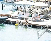 Selin Demiratar Bodrum’da görüldü