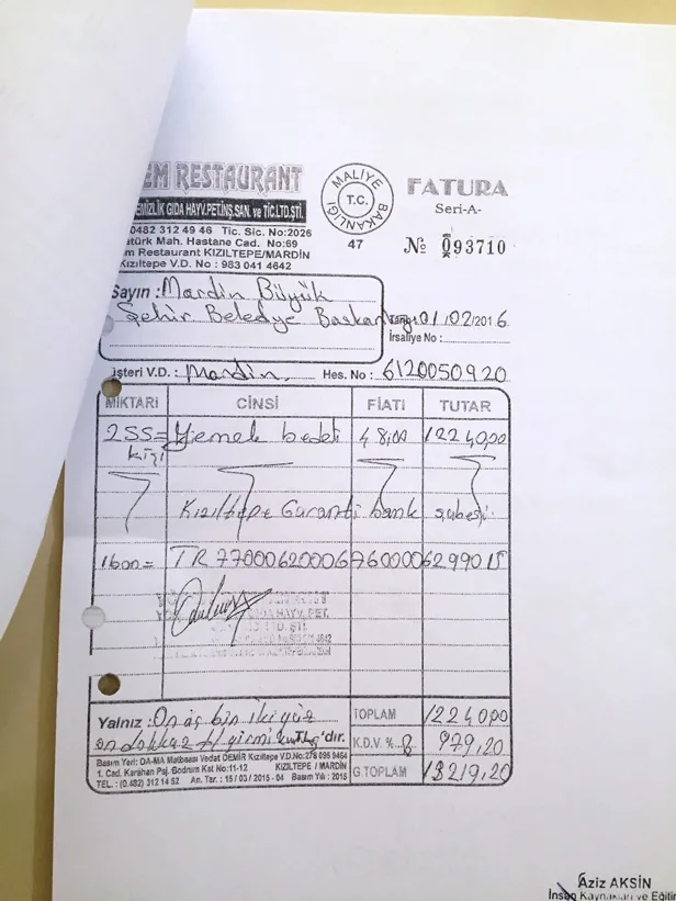 Skandalın faturaları ortaya çıktı! Ahmet Türk, Türkiye karşıtı heyetlere belediye bütçesinden 500 bin lira harcadı!-2