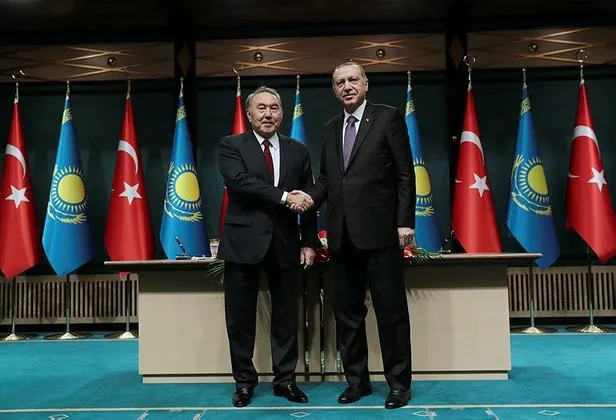 Başkan Erdoğan ile Kazakistan Cumhurbaşkanı ortak basın toplantısı düzenledi-2
