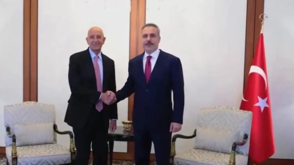 Bakan Fidan Tom Barrack’ı kabul etti
