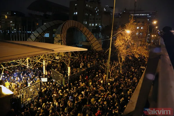 İran’da rejim karşıtları sokakta! "Düşmanımız burada, yalan yere ABD diyorlar" - 7