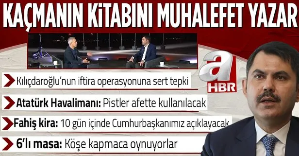 Son dakika: Bakan Murat Kurum’dan A Haber’de önemli açıklamalar! Millet bahçesi, fahiş kira artışları, Kılıçdaroğlu’nun iddiaları...