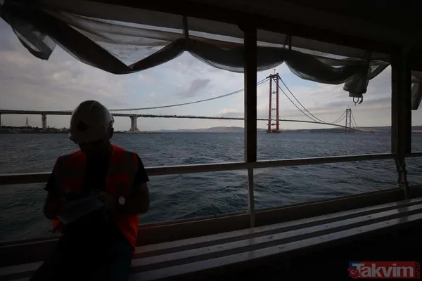 1915 Çanakkale Köprüsü 318 metre yükseklikten görüntülendi - 12