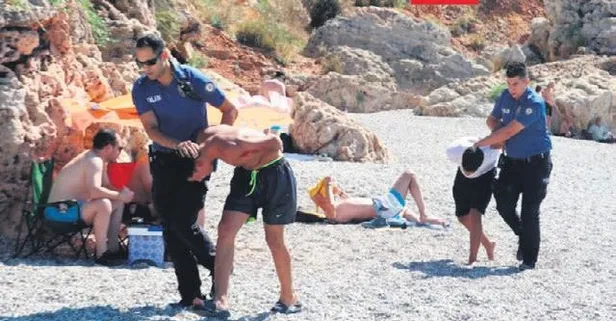 Plaj eşkıyaları: Balta ve neşterle polise direndiler