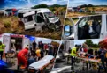 Yolcu minibüsü sıvı yağ yüklü tankere çarptı: 16 yaralı!