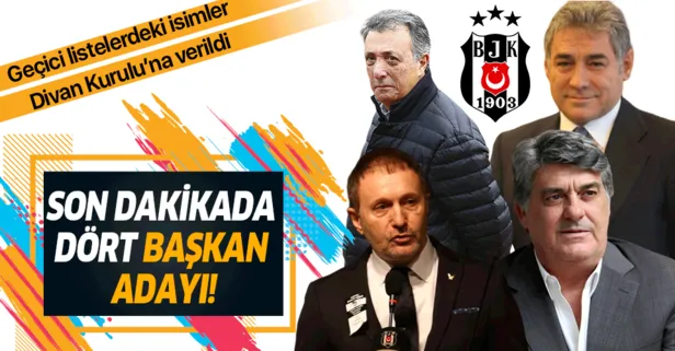 Beşiktaş’ta Serdal Adalı, Ahmet Nur Çebi, Hürser Tekinoktay ve İsmail Ünal başkanlık için yarışacak