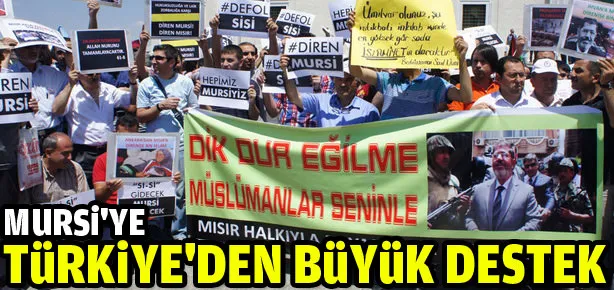 Mursi’ye Türkiye’den büyük destek
