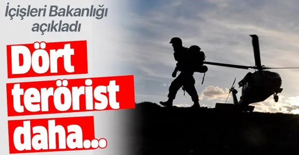 Bingöl'de 4 terörist etkisiz hale getirildi