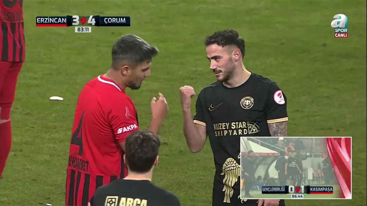 Erzincan Çorum maçında 8. gol!