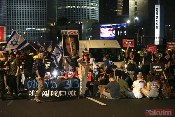 İsrail sokakları karıştı | Tel Aviv sokaklara döküldü! Katil Netanyahu'ya tepki yağdı: İstifa et - 10