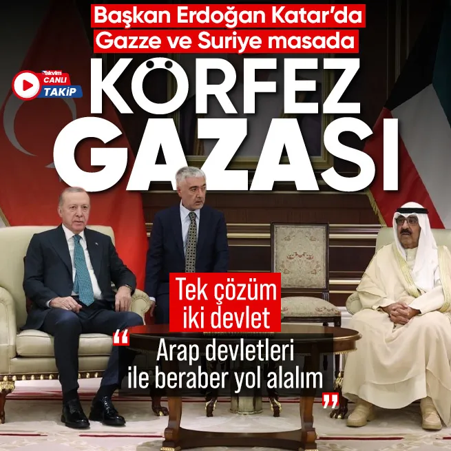 Başkan Erdoğan Körfez turuna çıktı! Ana gündemi Gazze ikinci durağı Katar