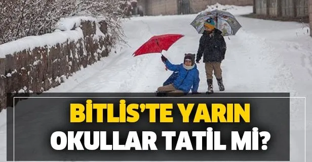 Bitlis’te yarın okullar tatil mi? 11 Şubat Salı Bitlis Valiliği’nden kar tatili açıklaması
