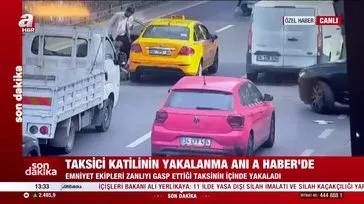 İstanbul Sarıyer’de taksiciyi öldürüp kaçan katilin yakalanma anı kamerada!