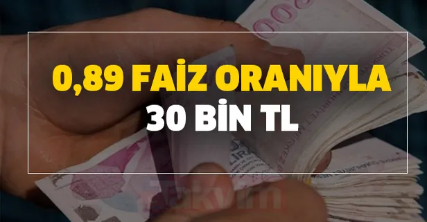 30 bin TL ihtiyaç kredisi başvuru ekranı! 0,89 faiz oranıyla Ziraat Bankası, Halk bankası kredi başvuru şartları...