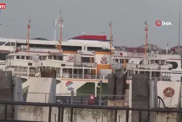 İstanbul'da vapur seferleri iptal edildi