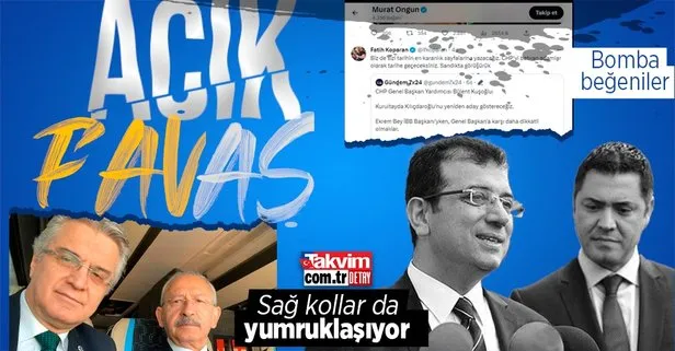 Murat Ongun’un ’Bülent Kuşoğlu’ beğenileri ortalığı karıştıracak! Kemal Kılıçdaroğlu - Ekrem İmamoğlu savaşında yeni perde