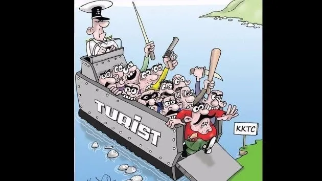 KKTC'de çıkan skandal karikatüre tepki yağdı