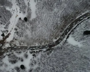 15 kilometre kuyruk oluştu