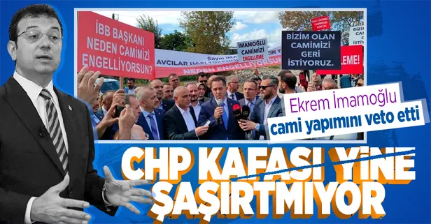 Ekrem İmamoğlu, depremde hasar gören Avcılar'daki caminin yapını veto etti! Vatandaşlardan İBB yönetimine protesto