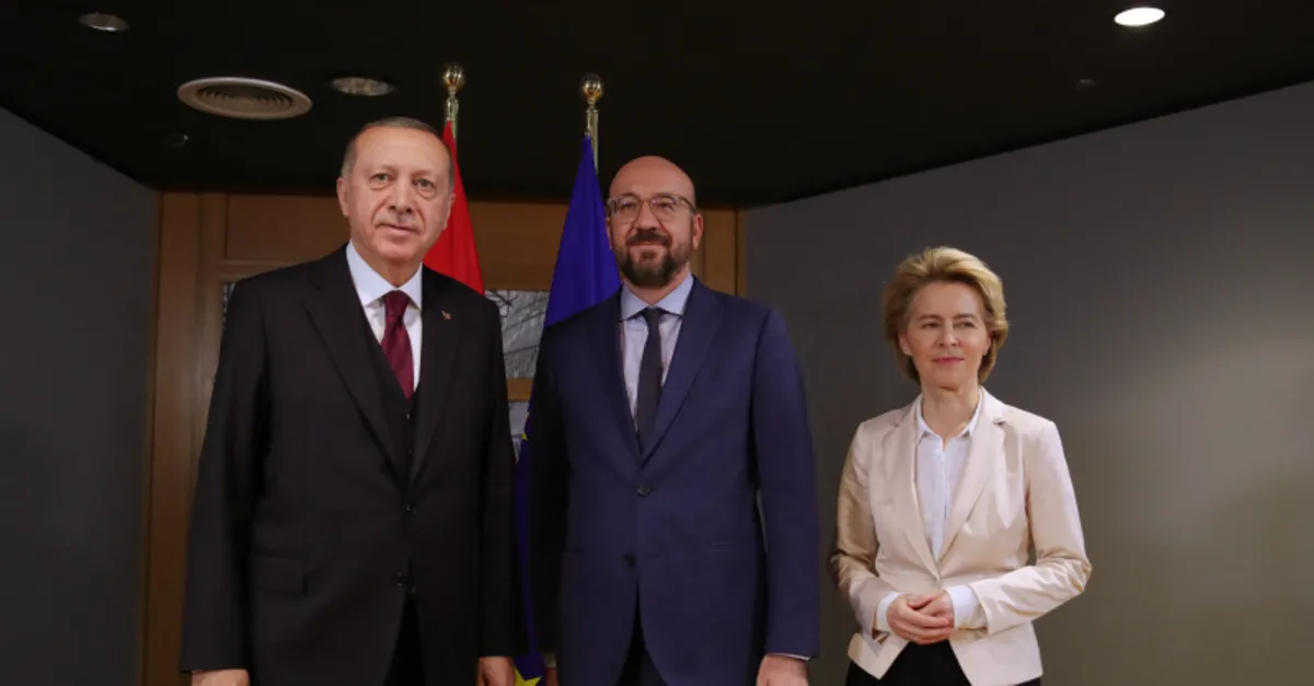Başkan Erdoğan, AB Konsey Başkanı Michel ve AB Komisyonu Başkanı Leyen ile görüştü