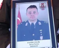 Erzurumlu şehit Üsteğmen Fatih Çelik son yolculuğuna uğurlandı!