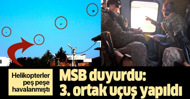 Son dakika: MSB duyurdu: ABD ile Suriye’de 3. ortak uçuş yapıldı