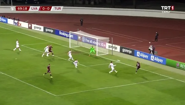GOL | Letonya 1-0 Türkiye