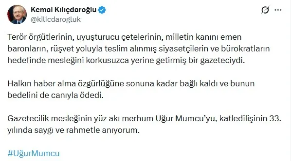 Kılıçdaroğlu'ndan CHP'ye rüşvet göndermesi: Uğur Mumcu mesajı fitili ateşledi-2