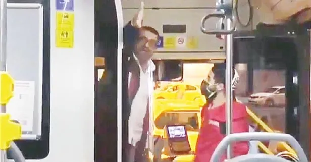 Bisikletiyle otobüse binen kadınla tartışan şoför açığa alındı