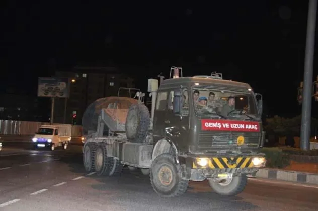 Son dakika: TSK'dan Suriye'ye askeri sevkiyat