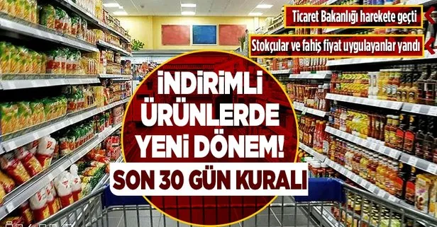 Son dakika: İndirimli satışta 30 gün kuralı! Ticaret Bakanlığı yeni sistemi duyurdu