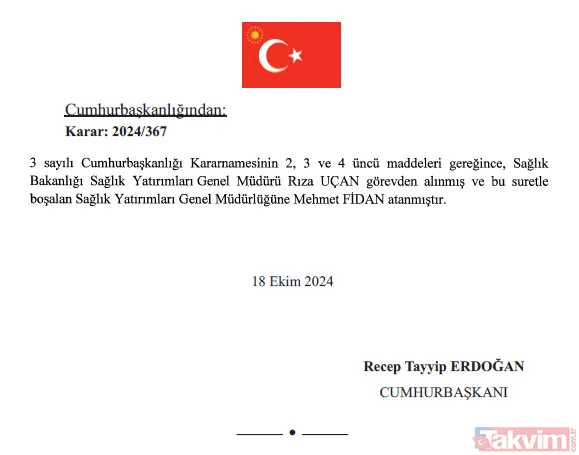 Atama ve görevden alma kararları Resmi Gazete'de yayımlandı! İşte isim isim o liste - 11