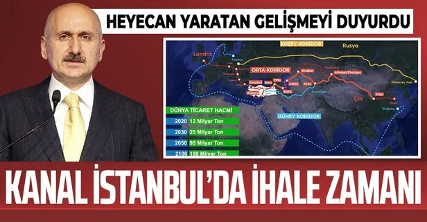 Son dakika: Bakan Karaismailoğlu: Kanal İstanbul’un proje çalışmaları ve imar planları tamamlandı