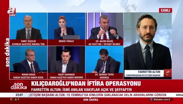 Cumhurbaşkanlığı İletişim Başkanı Fahrettin Altun’dan Kemal Kılıçdaroğlu’nun iftira operasyonuna tepki