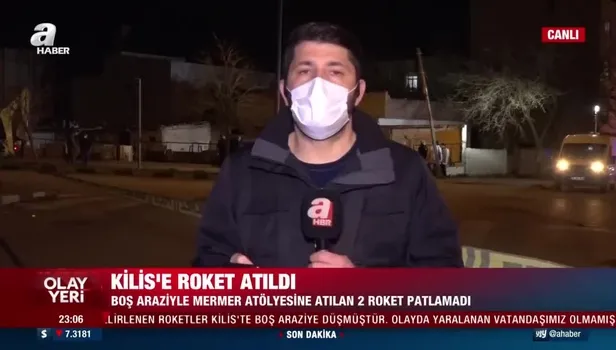 Tel Rıfat bölgesinden Kilis'e 2 roket atıldı