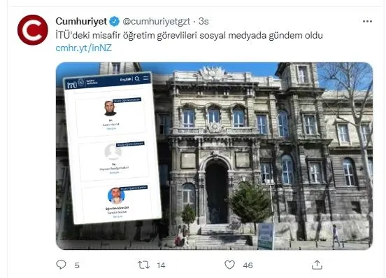 İTÜ'deki misafir araştırmacılar için kin ve nefret kustular! Din düşmanlığı yine hortladı! İTÜ'den açıklama: Tek kriter bilimsel başarıdır-4