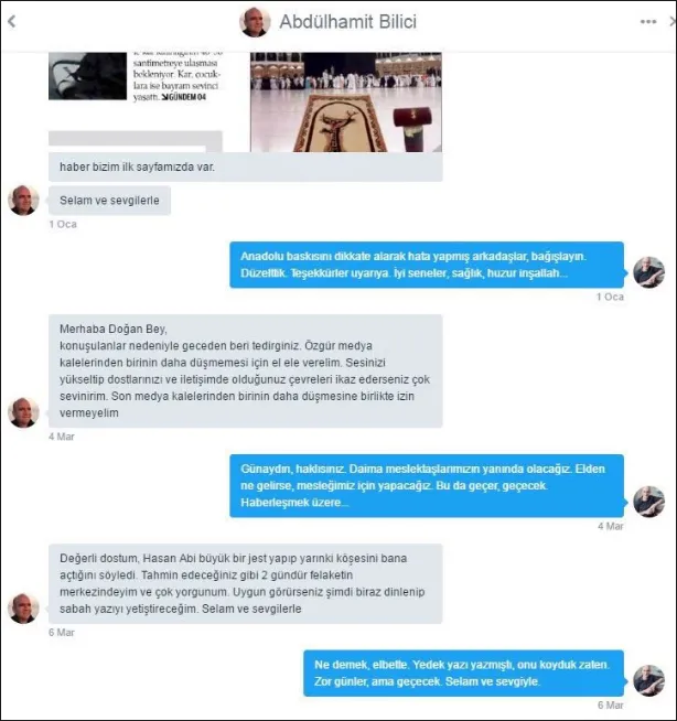 Medyadaki FETÖ'cülerin sır yazışmaları ortaya çıktı!-8