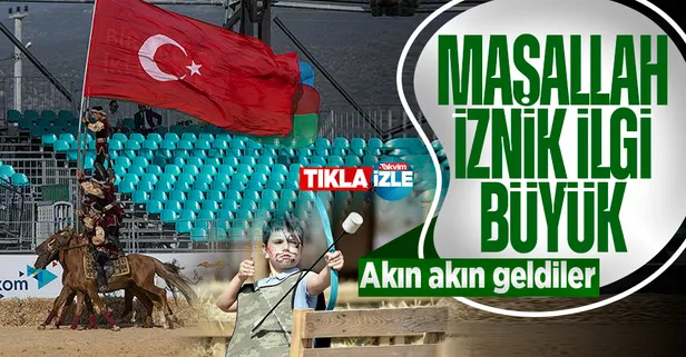 İznik'te düzenlenen 4'üncü Dünya Göçebe Oyunları'na yoğun ilgi: 300 binden fazla kişi ziyaret etti