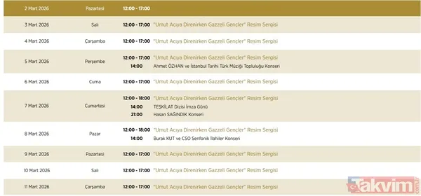 Beştepe'de 19 Mart'a kadar sürecek dev Ramazan etkinlikleri: Müzikallerden sergilere tam program takvimi - 11