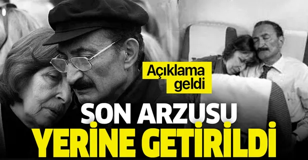 Son dakika: Rahşan Ecevit'in son arzusu yerine getirildi