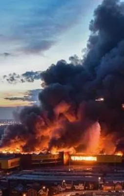 Moskova'da alışveriş merkezinde büyük yangın!