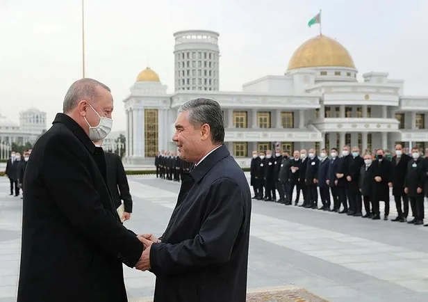Başkan Erdoğan Türkmenistan'da! İki ülke arasında ortak anlaşmalar imzalandı-6