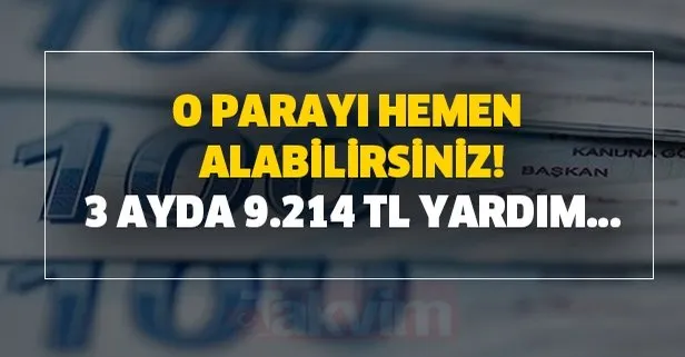 O parayı hemen alabilirsiniz! İŞKUR-SGK 3 ayda 9.214 TL yardım ödeme...