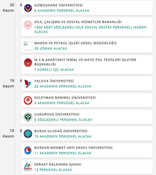DPB ve İŞKUR üzerinden Kasım ayında en az ilkokul mezunu personel alımı yapılacak-5