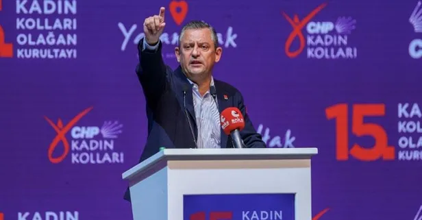 CHP'nin Kadın Kolları Kurultayı'nda hakkını arayan kadınlar kapı dışarı edildi! Özgür Özel emekçileri 'provokatör' ilan etti