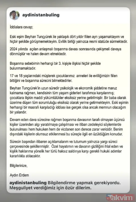 Aydın Erdem’e 50 milyonluk ihanet davası I "Üçüncü kişi" iddialarına yanıt verdi - 9