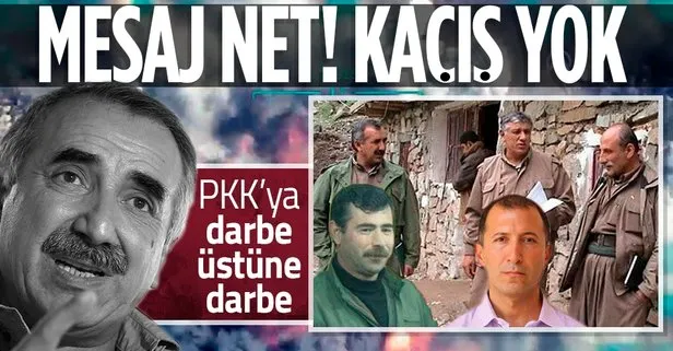 Terör örgütü PKK’ya darbe üstüne darbe! Elebaşlarını net mesaj: Kaçışınız yok