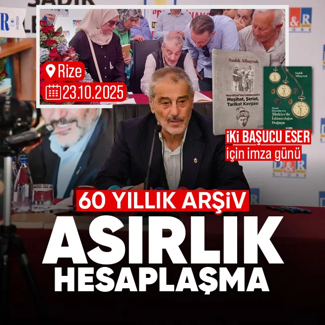 Mütefekkir Sadık Albayraktan D&R Rize Şimalde imza günü