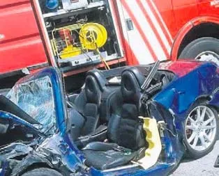 Canlı yayında kaza