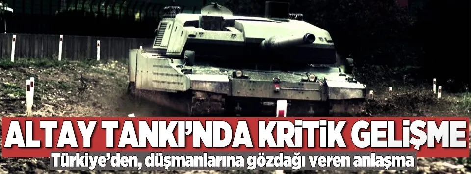 Altay tankına motor bulundu